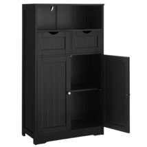 Large Bathroom Cabinet, Floor Storage Cabinet With 2 Drawers &amp; 2 Shelves... - $222.99