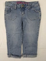 Duck Head Womens Capri Jeans Sz 3 Ramie Blend Blue - £10.80 GBP