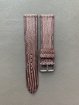 Brown Genuine Lizard Leather Watch Strap Band Custom Size 16 17 18 19 20... - $45.00