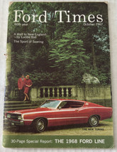 Ford Times October 1967 Special Report: The 1968 Ford Line Vtg Magazine Ads - $24.75