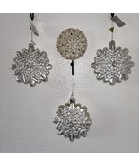 (3) RAZ Imports~4.75&quot; Glittered Snowflake Ornament - $11.99