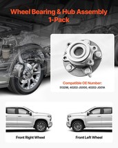 VEVOR Front Wheel Bearing & Hub Assembly Pair for 11-15 Nissan Rogue 2012 Sentra - €106,42 EUR