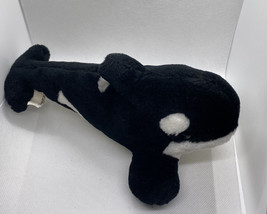 Sea World Stuffed Shamu Orca Killer Whale 9&quot; Plush Toy Stuffed Animal - £10.07 GBP