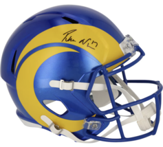 Puka Nacua Autographed Los Angeles Rams Full Size Speed Helmet Fanatics - £264.96 GBP