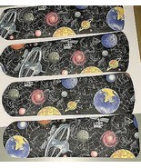 CUSTOM ~ GALAXY OUTERSPACE SPACE PLANETS CEILING FAN - $118.75