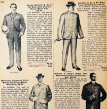 1901 Men&#39;s Dress Suits Outfits Reproduction Advertisement Sears Fashion ... - $24.99