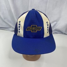 Vintage Young An Snapback Chevy Chevrolet Blue Trucker Hat - $74.55