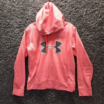 Under Armour Hoodie Women Medium Pink Pullover Fleece Sweater Sweatshirt - £14.52 GBP