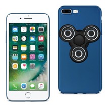[Pack Of 2] Reiko iPhone 8 Plus/ 7 Plus Case With Fidget Spinner Clip On In Navy - £16.33 GBP
