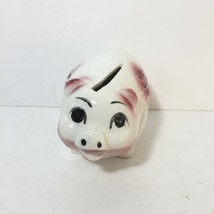 Vintage Ceramic Art Pottery Floral Piggy Coin Bank Smash Bank Pig - £15.69 GBP