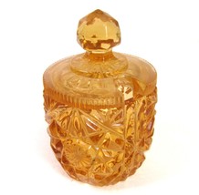 Vintage Westmoreland Amber Glass Mustard Jelly Jam Jar Sugar Cup Condime... - £9.29 GBP