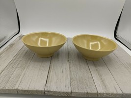 Lot of 2 Vintage Boonton Melmac Melamine Bowls Gold Yellow 3303 - $12.99