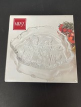 Mikasa Sweet Dish Carolers Frosted And Clear Glass Candy Bowl Small 8.25 Inch - £8.54 GBP