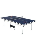 Official Tournament Grade Blue Foldable Indoor Table Tennis Table with P... - $791.20 CAD