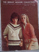 The Bernat Mohair Collection Book No. 118 Knit & Crochet Patterns Vintage 60's - $7.95