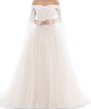 Kivary Off Shoulder Lace Beaded Long A Line Formal Prom Dresses Evening Gowns Ch - £221.57 GBP