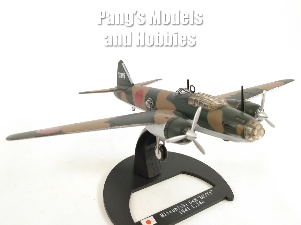 Mitsubishi G4M Type-1 Bomber Betty - IJNAS - 1941 1/144 Scale Diecast Model - $36.62