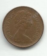 1971 United Kingdom 1/2 half New Penny UK great britain england Queen - $140.15 CAD