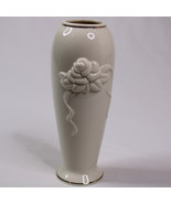 Lenox Rose Blossom Bud Vase Ivory Porcelain 24k Gold Trim 7 1/4&quot; Tall Ce... - $235.85 MXN