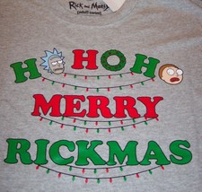 Rick &amp; Morty Christmas Merry Rickmas Ho Ho Ho T-Shirt Mens 2XL Xxl New w/ Tag - £15.46 GBP