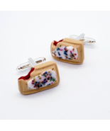 Unique POP TART CUFFLINKS handmade BREAKFAST miniature food CUFFS boxed ... - €13,29 EUR