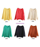 Japan Relaxed BoyFriend Dropped Shoulder High Low Knit Sweater! - £13.10 GBP