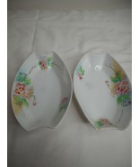 2 Vintage Meito China decorative Dishes Pink Floral Handpainted Trinket ... - $15.99