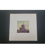HMS DREADNOUGHT 1906 13x13&quot; PRINT, ORIGINAL PAINTING BY NORMAN WILKINSON - £19.61 GBP