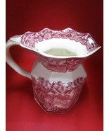 Antique Mason&#39;s Vista red transferware pitcher 6 1/3&quot; ^^ - €55,08 EUR