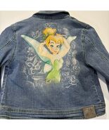 Disney Jacket Girls Size 10 /12 Large Tinker Bell Denim Jean Rhinestone ... - $460.87 MXN