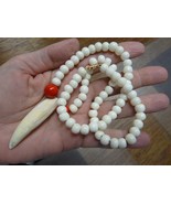 (#G160-304) 2-3/8&quot; GATOR Alligator T**TH  water buffalo NECKLACE - $89.64 CAD