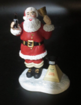 Coca-Cola Town Square Santa Christmas Village Figure Holiday 1997 - £4.67 GBP