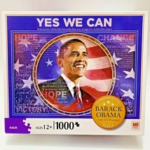Barrack Obama Commemorative 1000 Piece Jigsaw Puzzle 20x26 Yes We Can 2008 NEW - $18.00