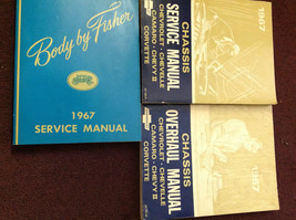 1967 GM Chevy Chevelle Camaro Chevy II Corvette Service Shop Manual Set OEM - $199.99