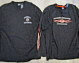 Set of Two Harley-Davidson Men&#39;s Long Sleeve Tee Shirts Size XL - $58.41