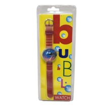 VINTAGE BUBBLE DIGITAL WATCH OCEAN WATER FLOATING FISH NEW SEALED IN PAC... - £29.14 GBP