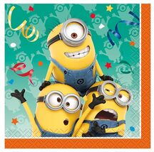 Despicable Me Minions Dessert Birthday Party Napkins Confetti Design 16 Ct - $90.34 MXN