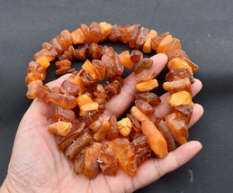 Huge Natural Raw Amber Baltic Butterscotch Honey Amber necklace 116 Grams. - £470.45 GBP