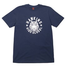 Nike x Stranger Things Hawkins High Navy Blue T Shirt CK2342-419 Size M - £21.86 GBP