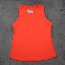 Champion Shirt Womens L Orange Semi Fitted Sleeveless Round Neck Logo Ac... - $22.75