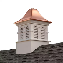 Smithsonian Montgomery 26 In. X 26 In. X 42 In. Vinyl Cupola with Copper... - £832.64 GBP