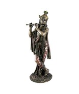 KRISHNA STATUE 9.5&quot; Hindu God of Divine Love Deity High Quality Bronze R... - $897.81 MXN