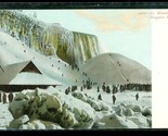 Vintage Postcard Ice Mounting Early 1900s Climbing Frozen Niagara Falls UDB - $10.88