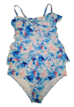 Woman&#39;s Retro Floral Print Two-Piece Tankini Swimsuit - Adjustable Strap... - £14.68 GBP