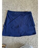 Lady Pinseeker Performance Skort Golf Navy Tiered Shorts Size Large - $24.91 CAD