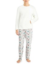 Family Pajamas Matching Men&#39;s Polar Bears Fleece Family Pajama Set M - £12.51 GBP