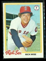 Vintage 1978 TOPPS Baseball Trading Card #572 RICK WISE Boston Red Sox - £7.70 GBP