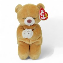 Ty Beanie Baby Hope Praying Bear Plush Toy 1998 Soft Collectible Tan Stu... - $20.44 CAD