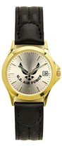 LADIES WATCH DELUXE LEATHER BAND U.S. AIR FORCE NEW LOGO 10DL - $38.56