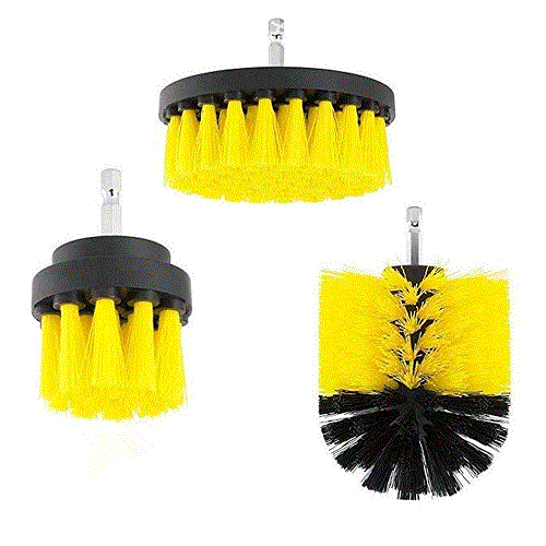 Drill Brushes Set 3pcs Tile Grout Power Scrubber Cleaner Spin Tub Shower... - $7.66